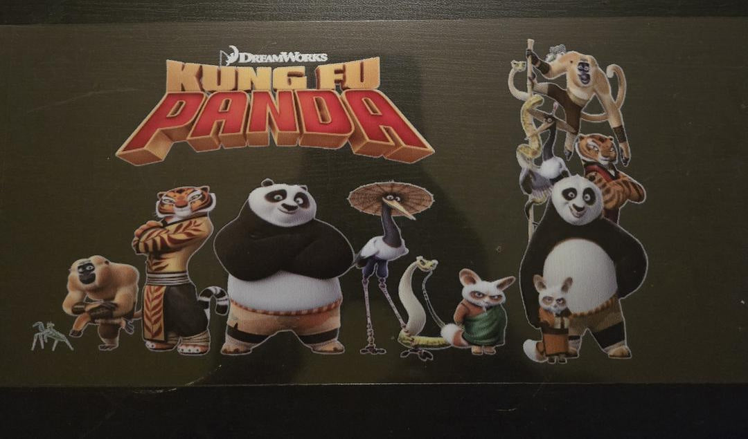 Kung Fu Panda Characters UV Sticker