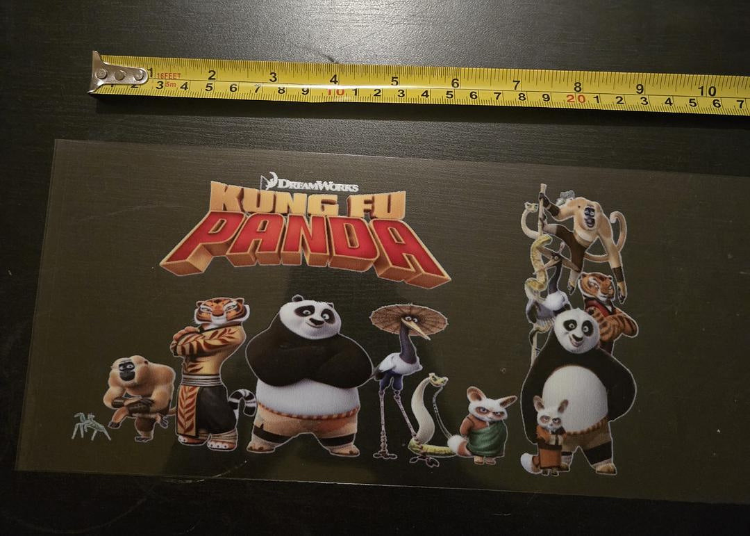 Kung Fu Panda Characters UV Sticker