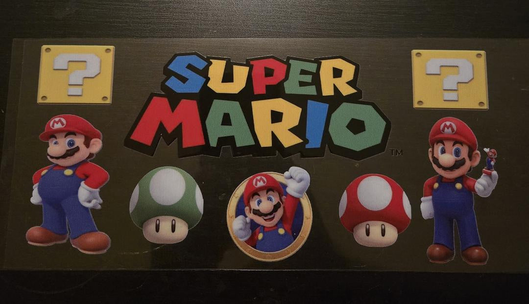 Super Mario Characters UV Sticker