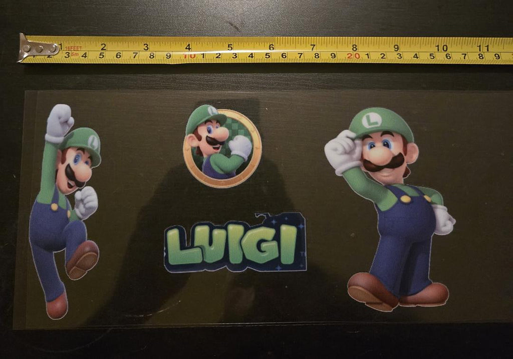 Luigi UV Sticker