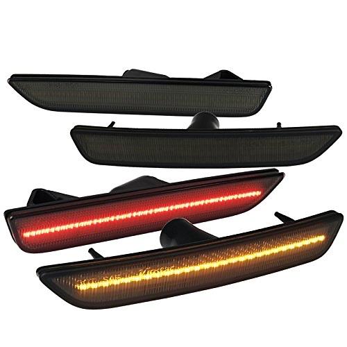 SIDE MARKER-4PC-SMOKE-F+R FORD MUSTANG 10-14