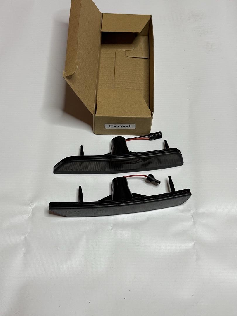 SIDE MARKER-4PC-SMOKE-F+R FORD MUSTANG 10-14