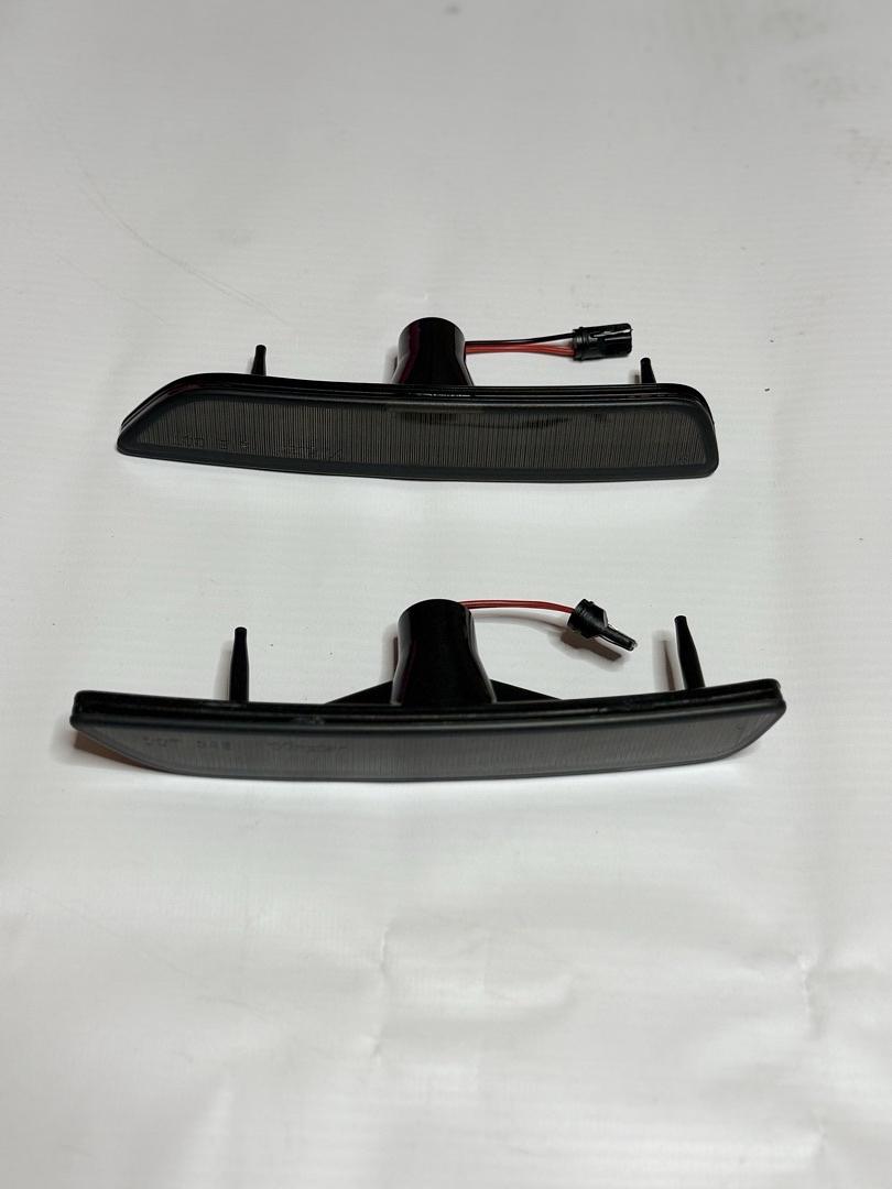 SIDE MARKER-4PC-SMOKE-F+R FORD MUSTANG 10-14