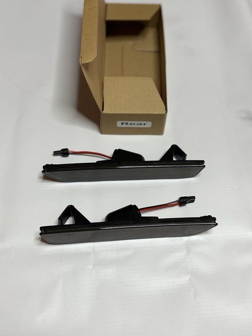 SIDE MARKER-4PC-SMOKE-F+R FORD MUSTANG 10-14