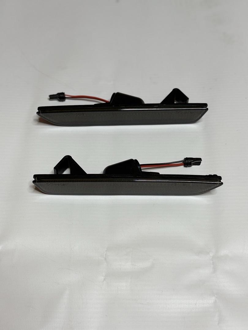 SIDE MARKER-4PC-SMOKE-F+R FORD MUSTANG 10-14