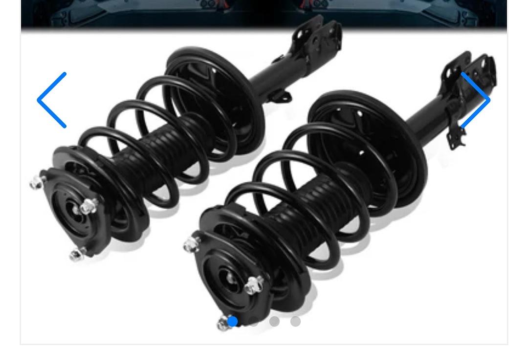 01-04 TOYOTA RAV4 FRONT LEFT AND FRONT RIGHT FRONT SHOCK STRUT ASSEMBLY