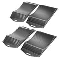 PREMIUM TIRE SAVER RAMPS - ANTI-SLIP HARD PLASTIC DESIGN FOR FLAT SPOT AND FLAT TIRE PREVENTION, EASY-TO-CARRY TIRE SAVERS RAMPS, SET OF 4, BLACK,