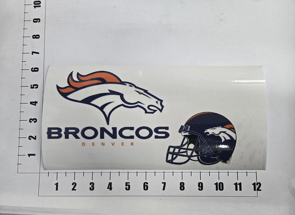 Denver Broncos UV Sticker