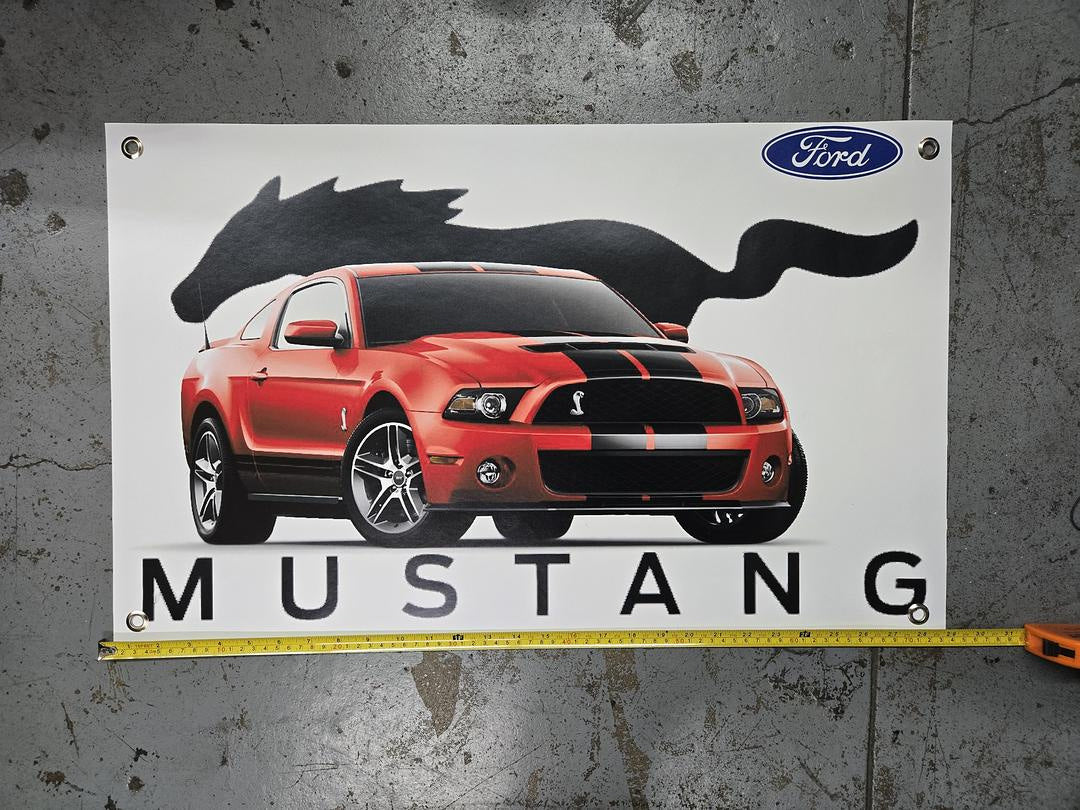 Red Mustang Poster