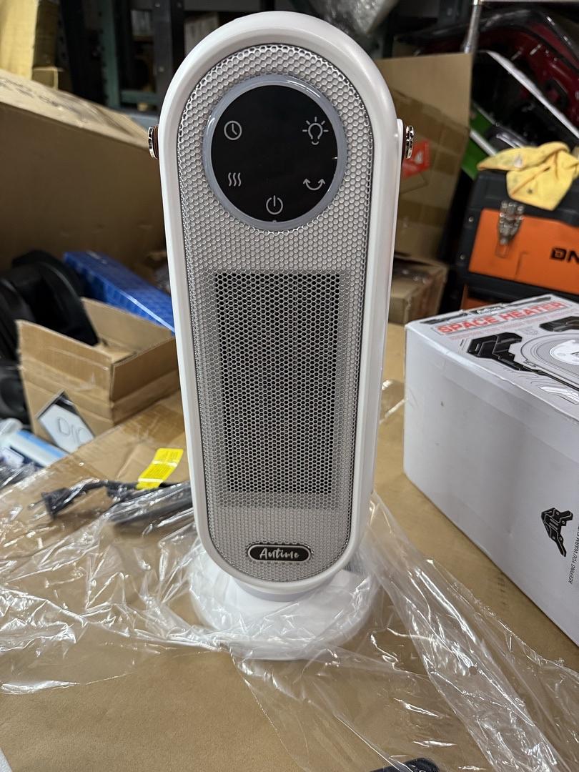 SPACE HEATERS FOR INDOOR USE, 16 INCH PORTABLE ELECTRIC HEATER FOR OFFICE, 1500W FAST HEATING SPACE HEATER WITH THERMOSTAT, 90°OSCILLATION, 12H TIMER, REMOTE, SAFE, ULTRA-QUIET