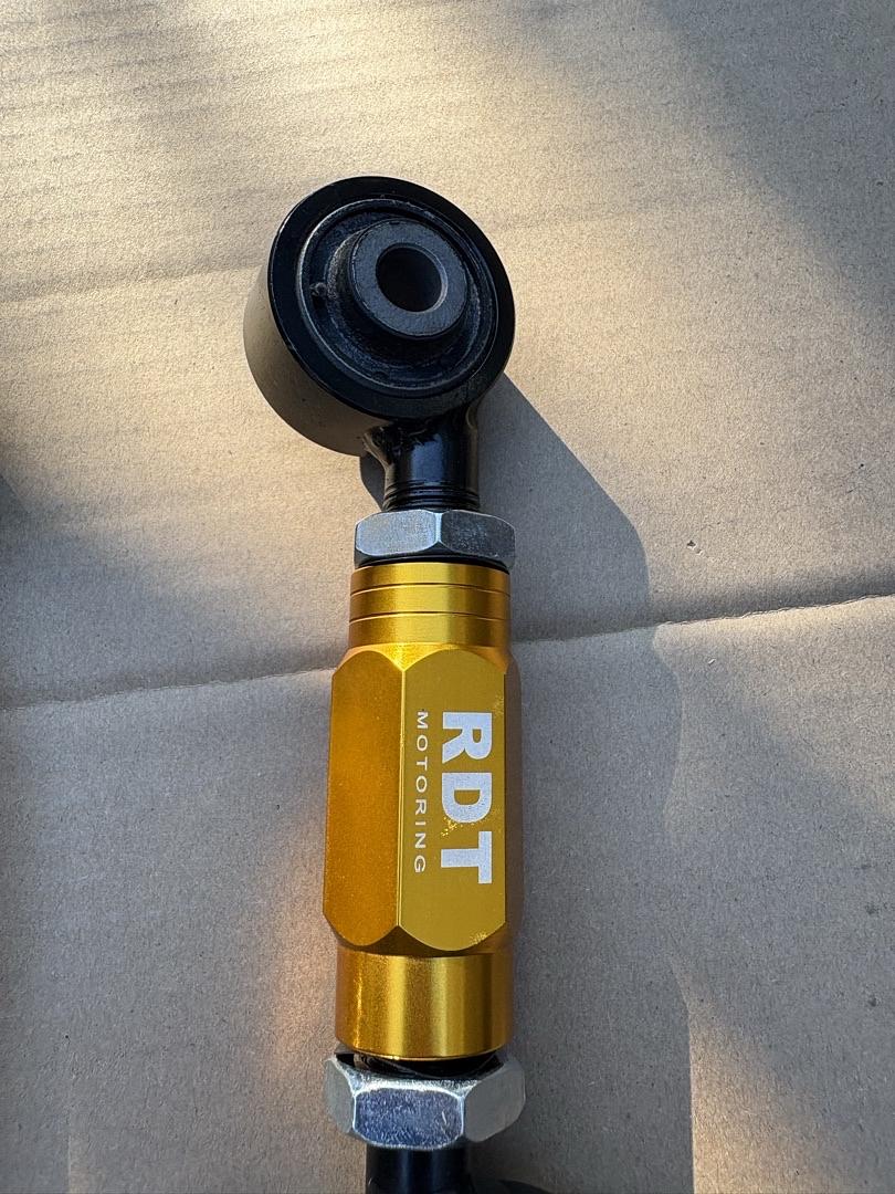 90-01 ACURA INTEGRA RDT GOLD HEAVY DUTY ADJUSTABLE ALUMINUM REAR TOW ARM KIT