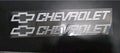 Chevrolet 2 Pcs White UV Sticker