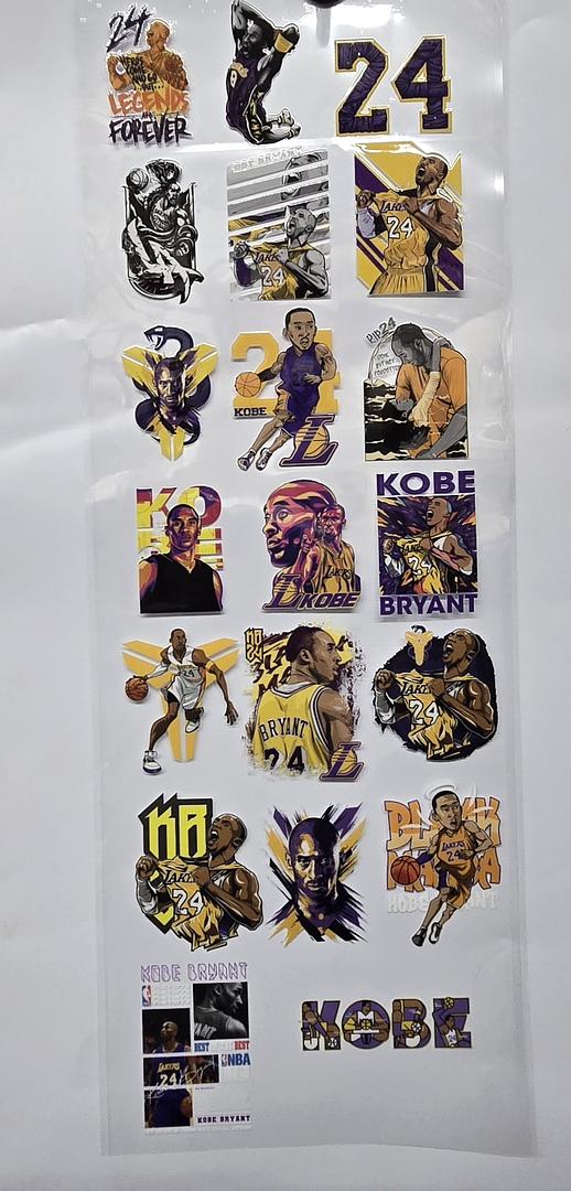 Kobe 20 Pcs 3.5 Each UV Sticker