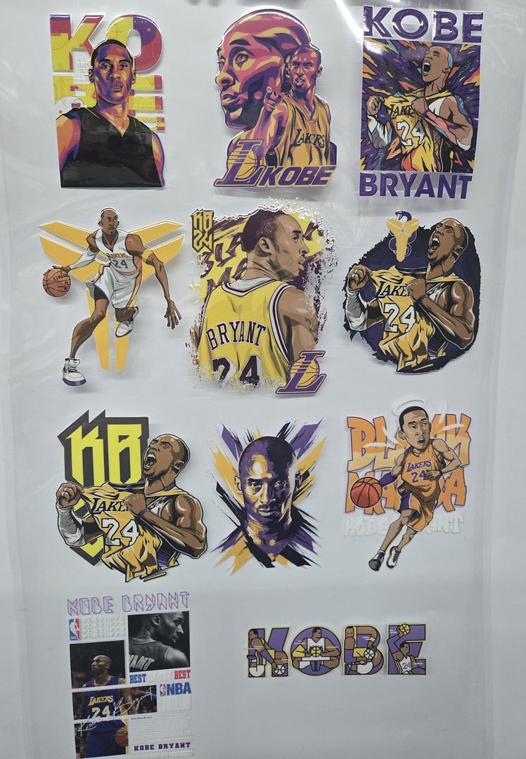 Kobe 20 Pcs 3.5 Each UV Sticker
