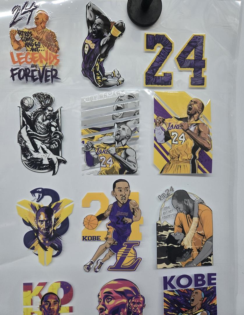 Kobe 20 Pcs 3.5 Each UV Sticker