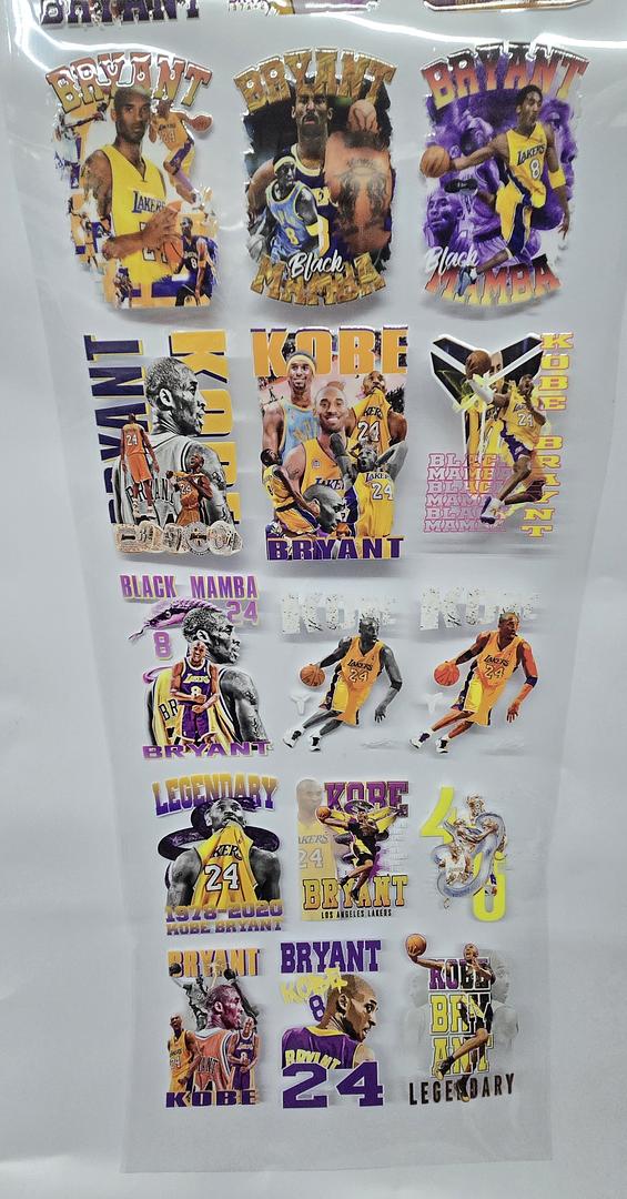 Kobe 42 Pcs 3.5 Each Pcs UV Sticker