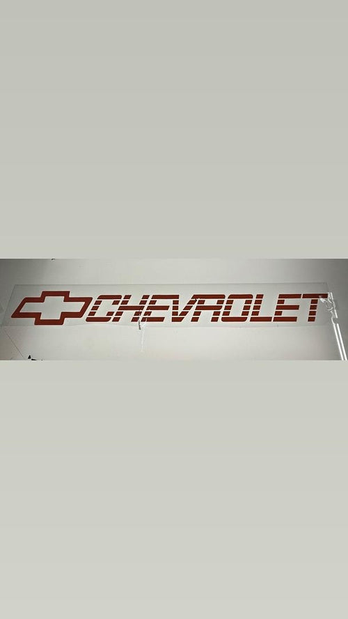. Chevrolet C/k Red Tailgate UV Sticker