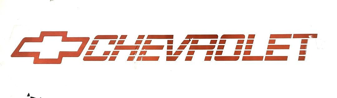 . Chevrolet C/k Red Tailgate UV Sticker
