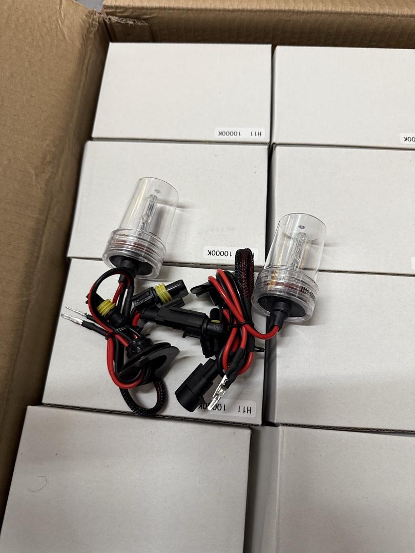 CASE OF 40 PAIRS H11 10000K HID BULBS ONLY