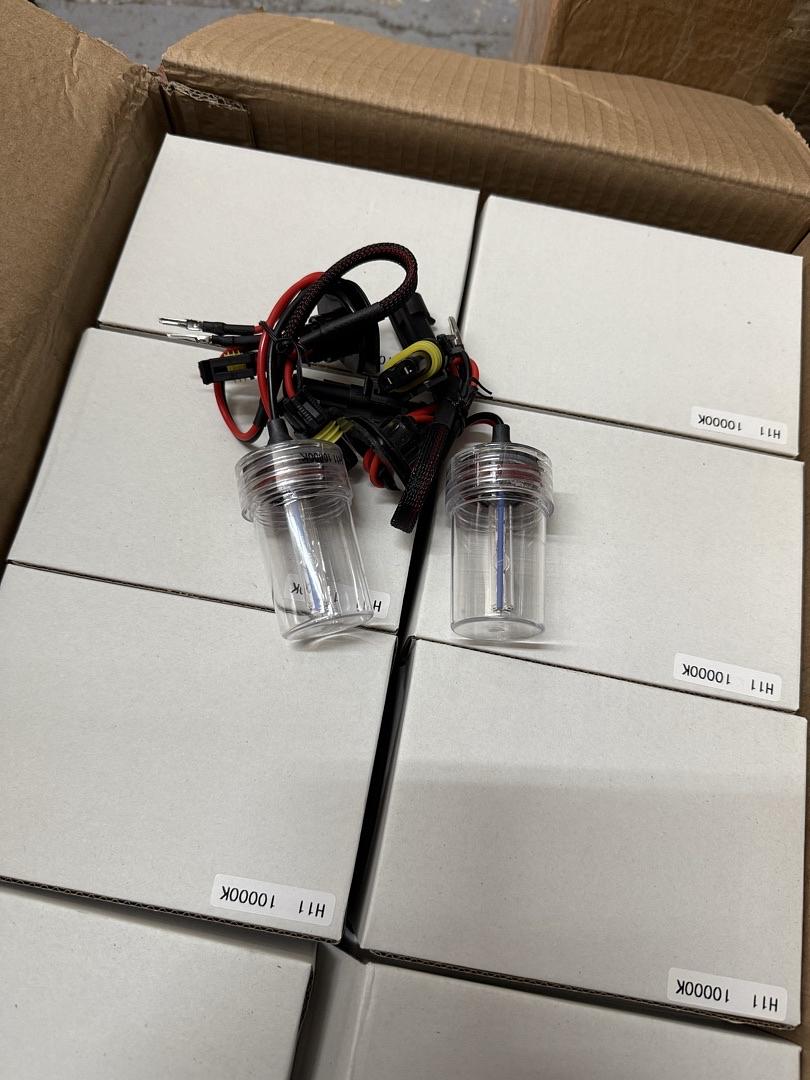 CASE OF 40 PAIRS H11 10000K HID BULBS ONLY