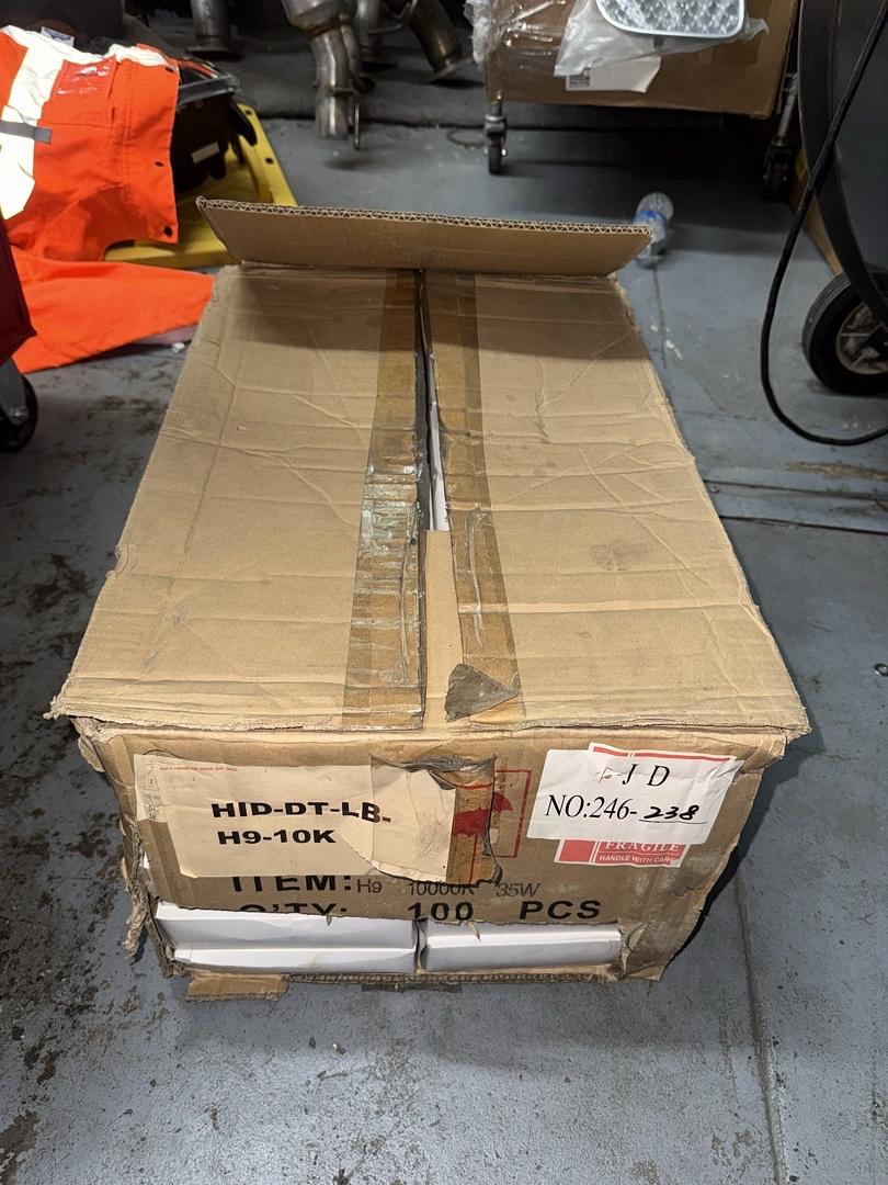 CASE OF 40 PAIRS H9 HID BULBS ONLY