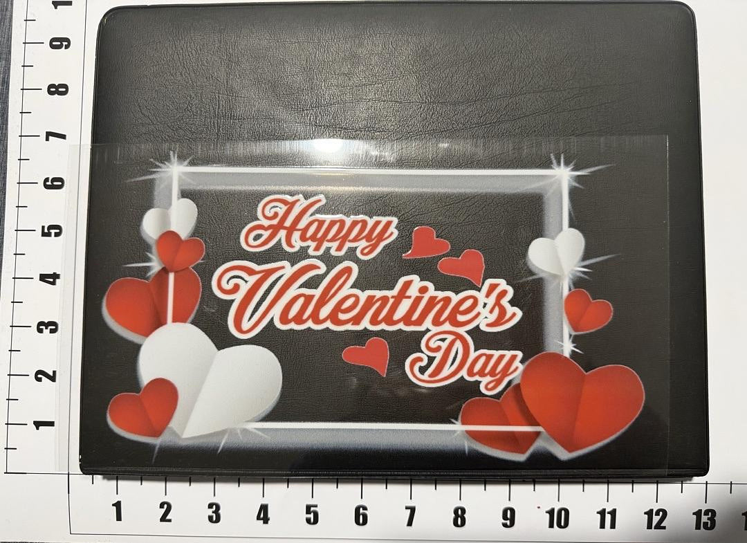 Happy Valentines Day Hearts UV Sticker