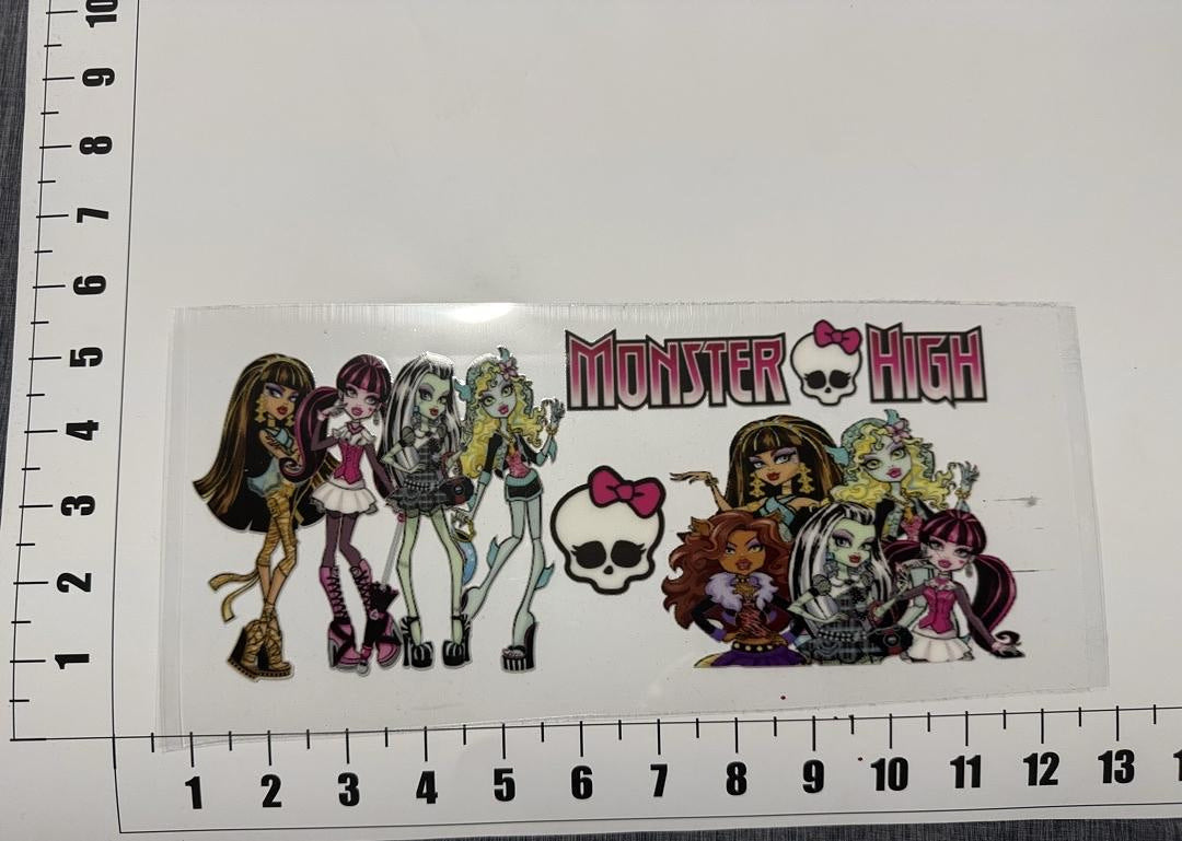 Monster High Frankie Lagoona Clawdeen Cleo Abbey Draculaura UV Sticker