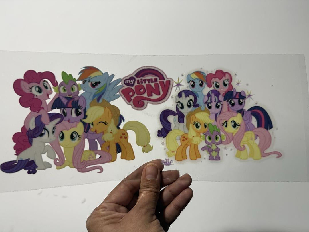 My Little Pony Rainbow Dash Rarity Twilight Sparkle Pinkie Pie Applejack Flutter Shy Spike UV Sticker