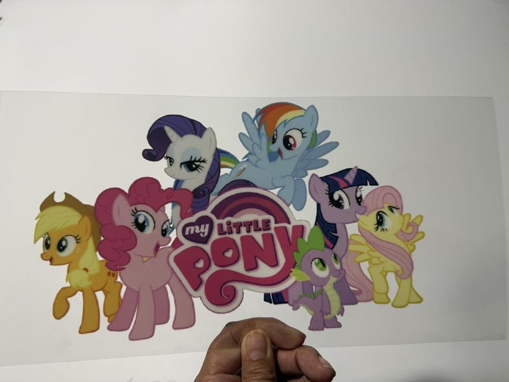 My Little Pony Rarity Applejack Pinkie Pie Rainbow Dash Spike Twilight Sparkle And Flutter Shy UV Sticker