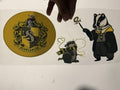 Hufflepuff Badgers And Logo UV Sticker