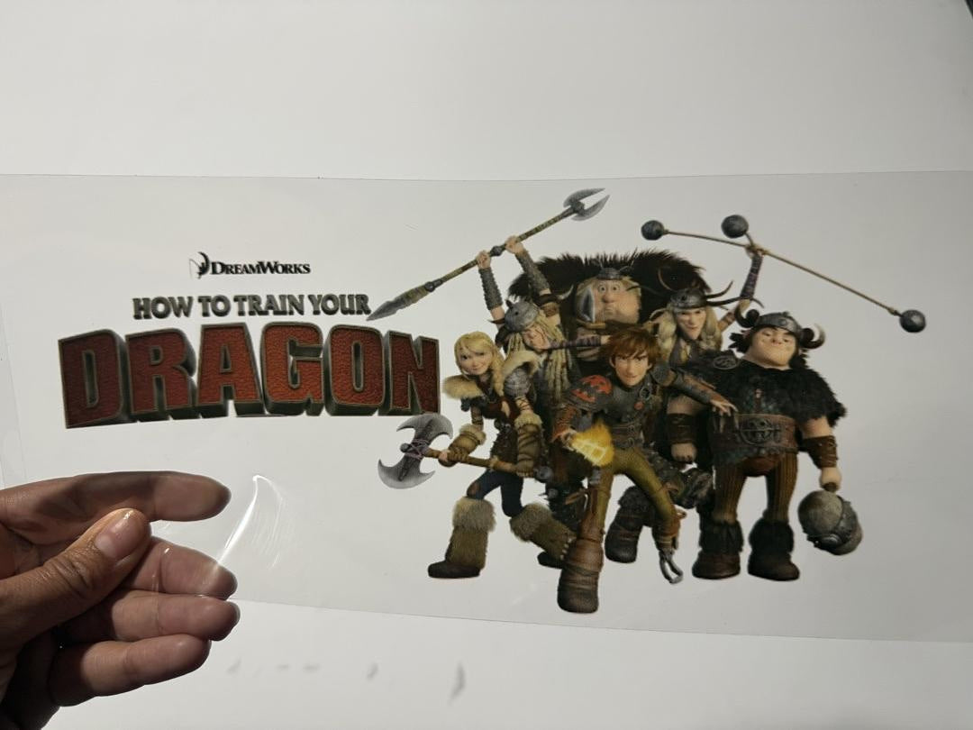 How To Train Your Dragon Astrid Fish Legs Tuffnut Hiccup And Ruffnut UV Sticker
