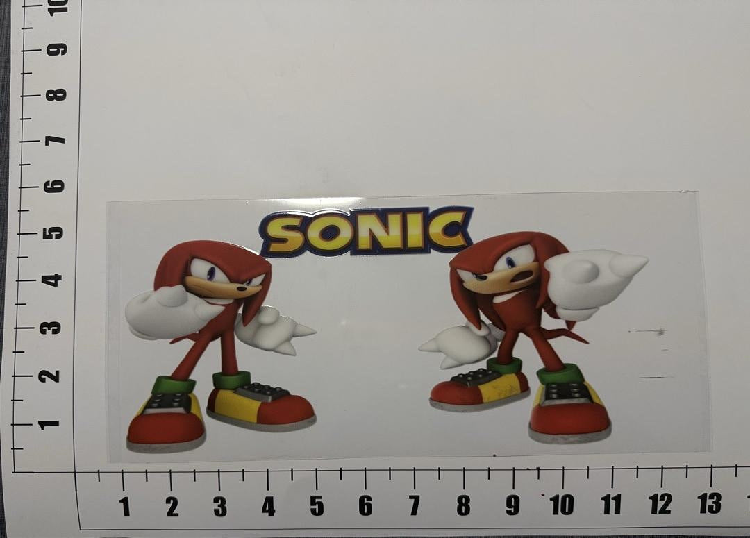 Knuckles From Sonic UV Sticker