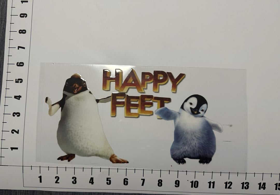Happy Feet UV Sticker