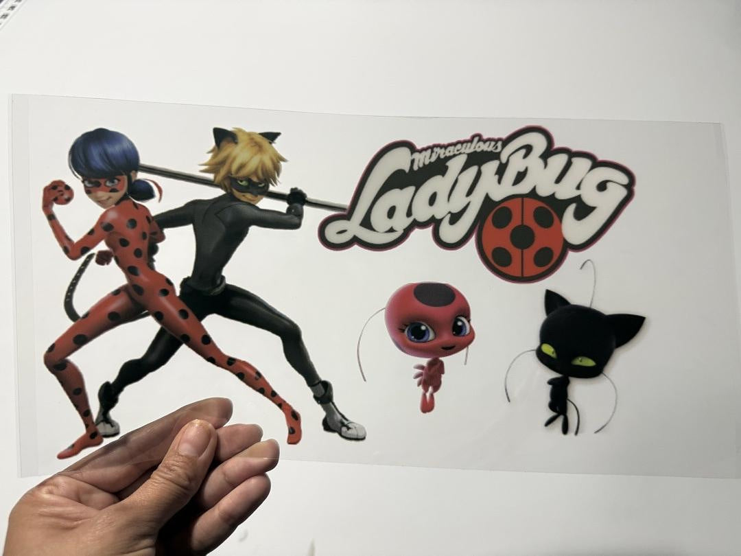 Ladybug Ladybug Cat Noir UV Sticker