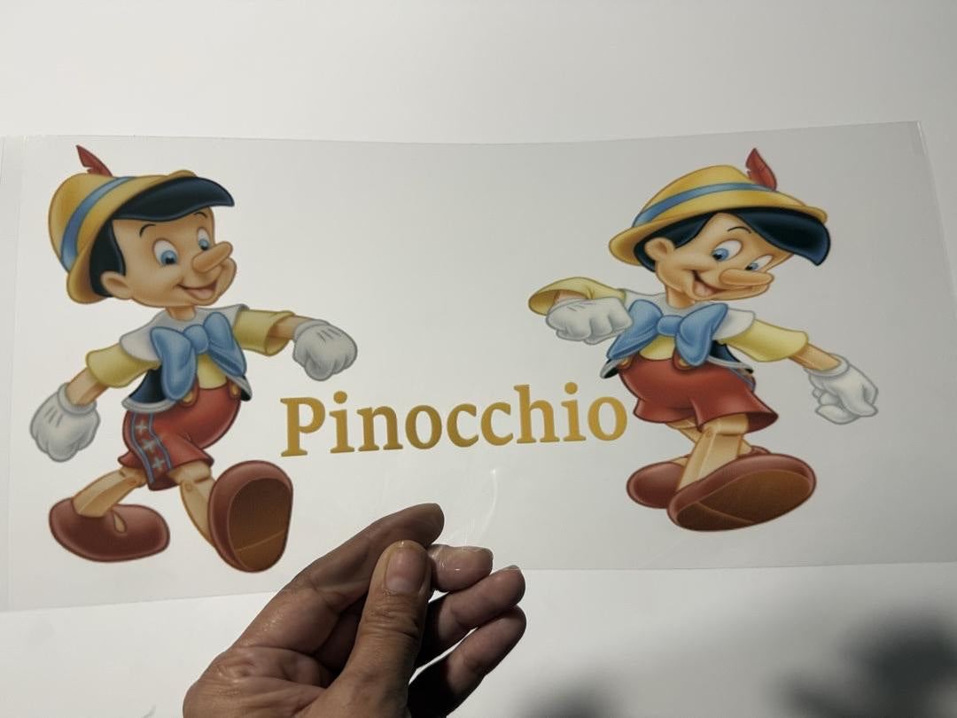 Pinocchio UV Sticker