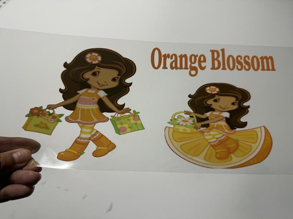 Orange Blossom UV Sticker