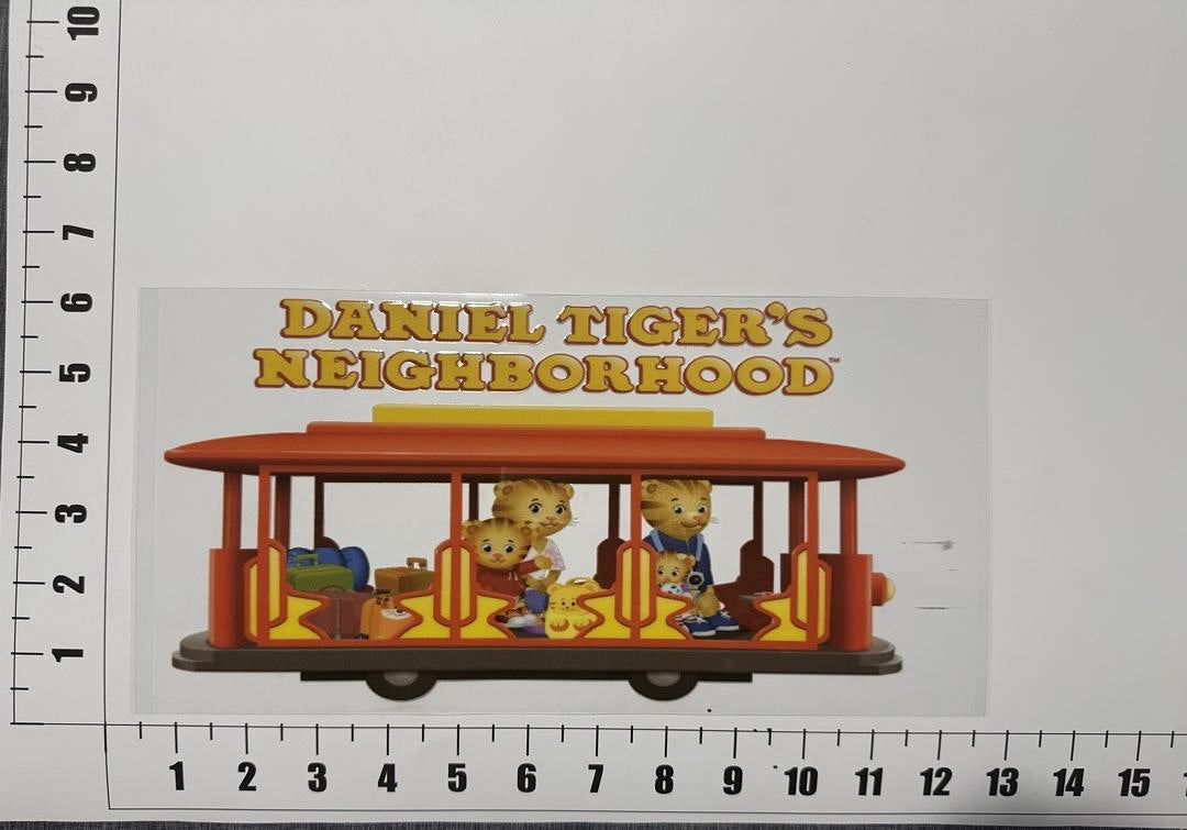 Daniel Tiger And Trolley UV Sticker