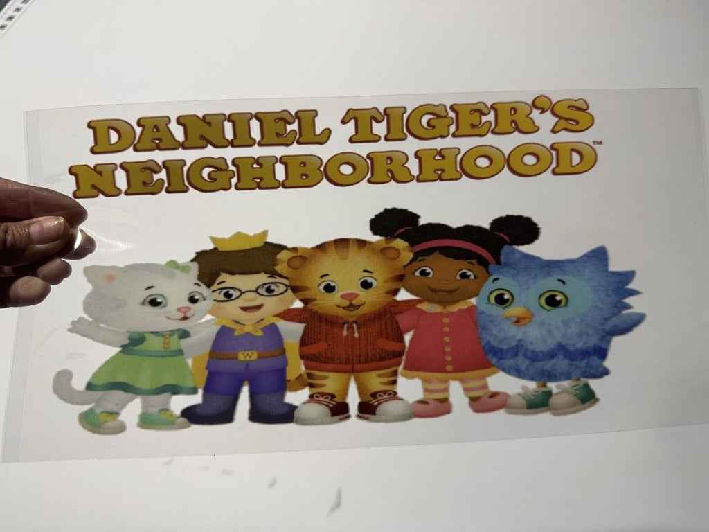 Daniel Tiger's Neighborhood Daniel Miss Elaina Prince Wednesday O The Owl Katerina UV Sticker
