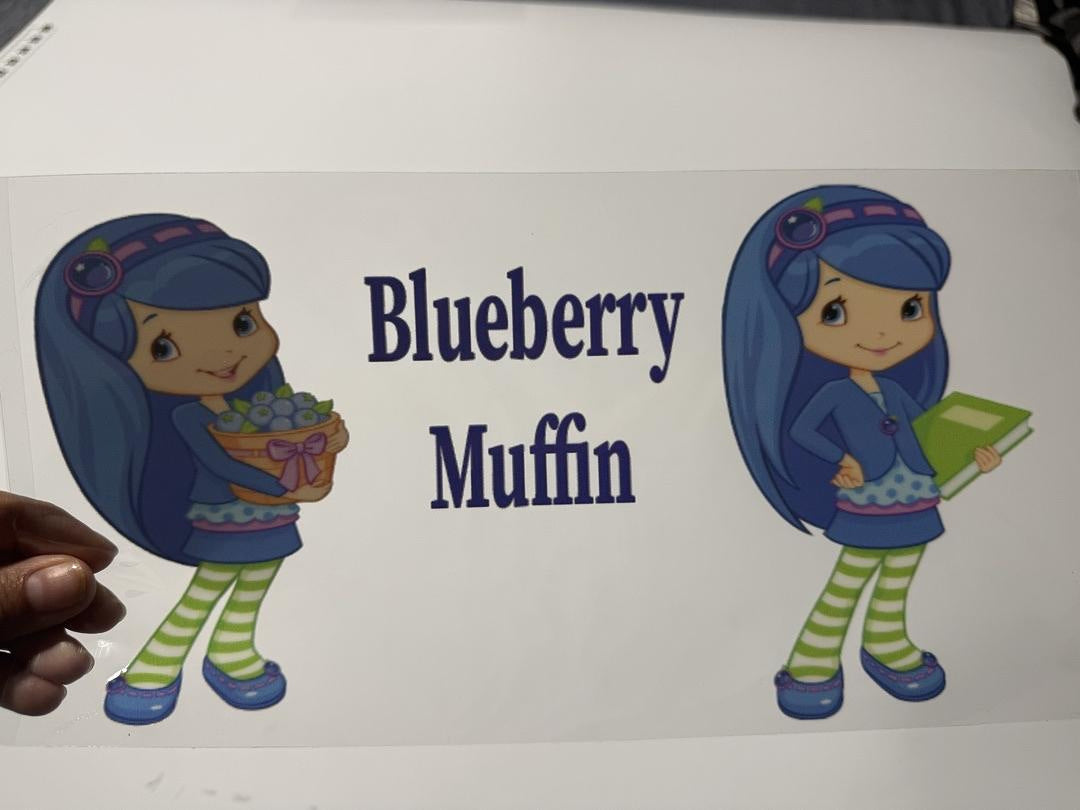 Blueberry Muffin UV Sticker