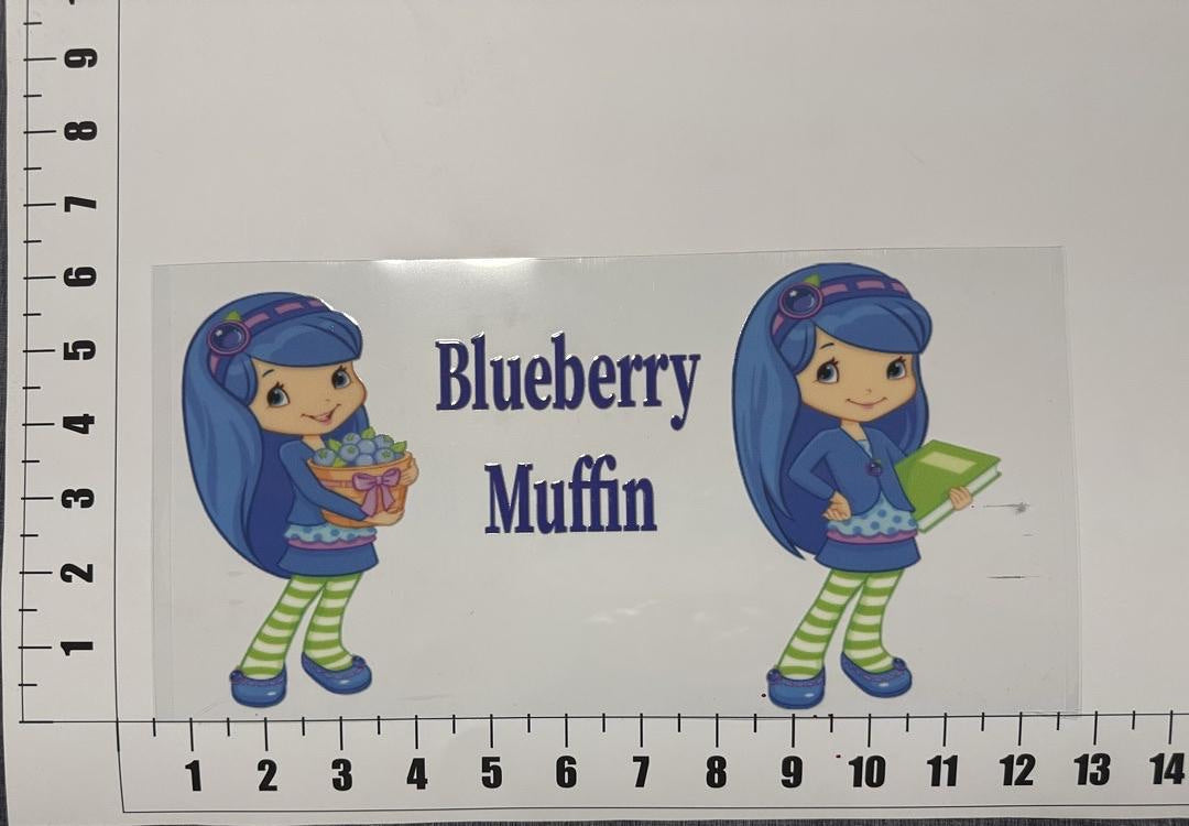 Blueberry Muffin UV Sticker