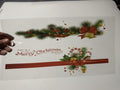 Merry Christmas Wreath Candy Cane Ornaments UV Sticker