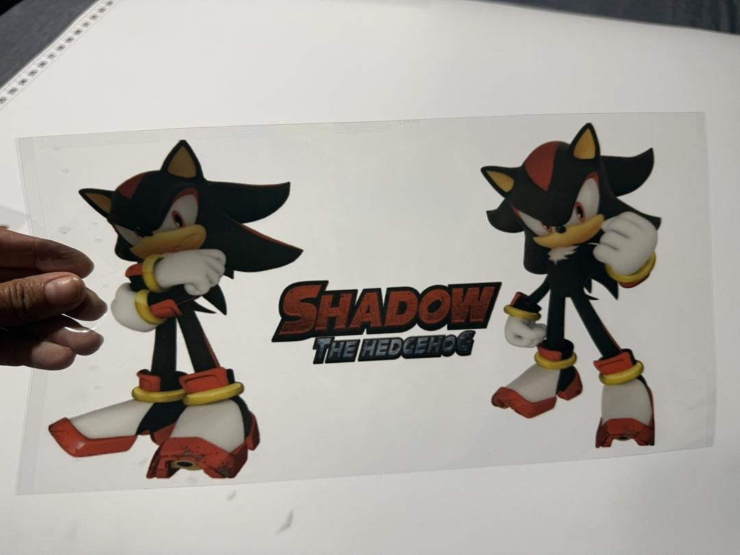 Shadow The Hedgehog UV Sticker