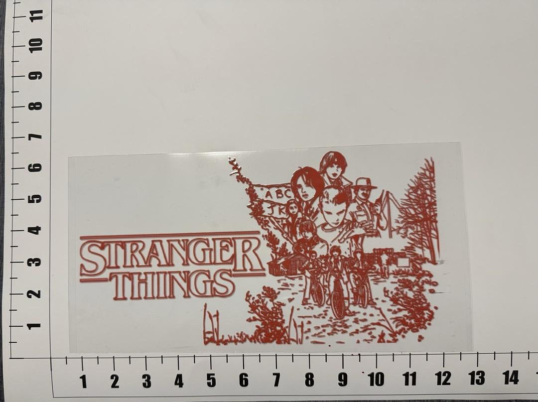 Stranger Things Artwork UV Sticker