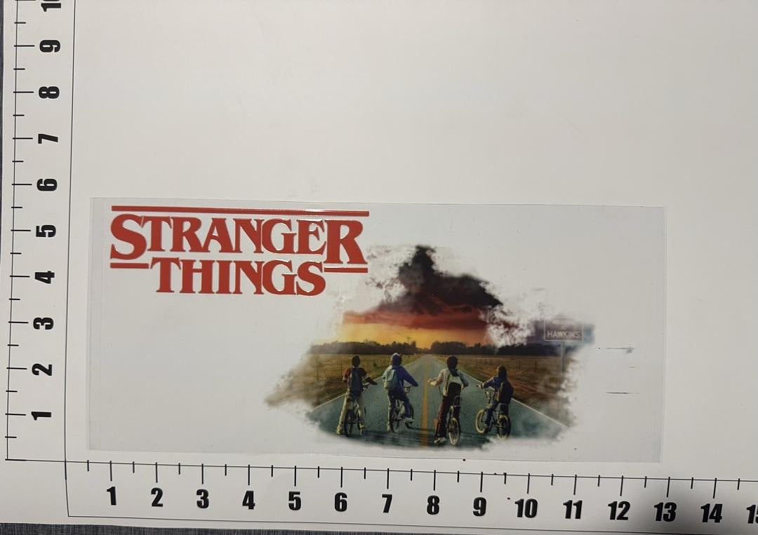 Stranger Things Logo UV Sticker