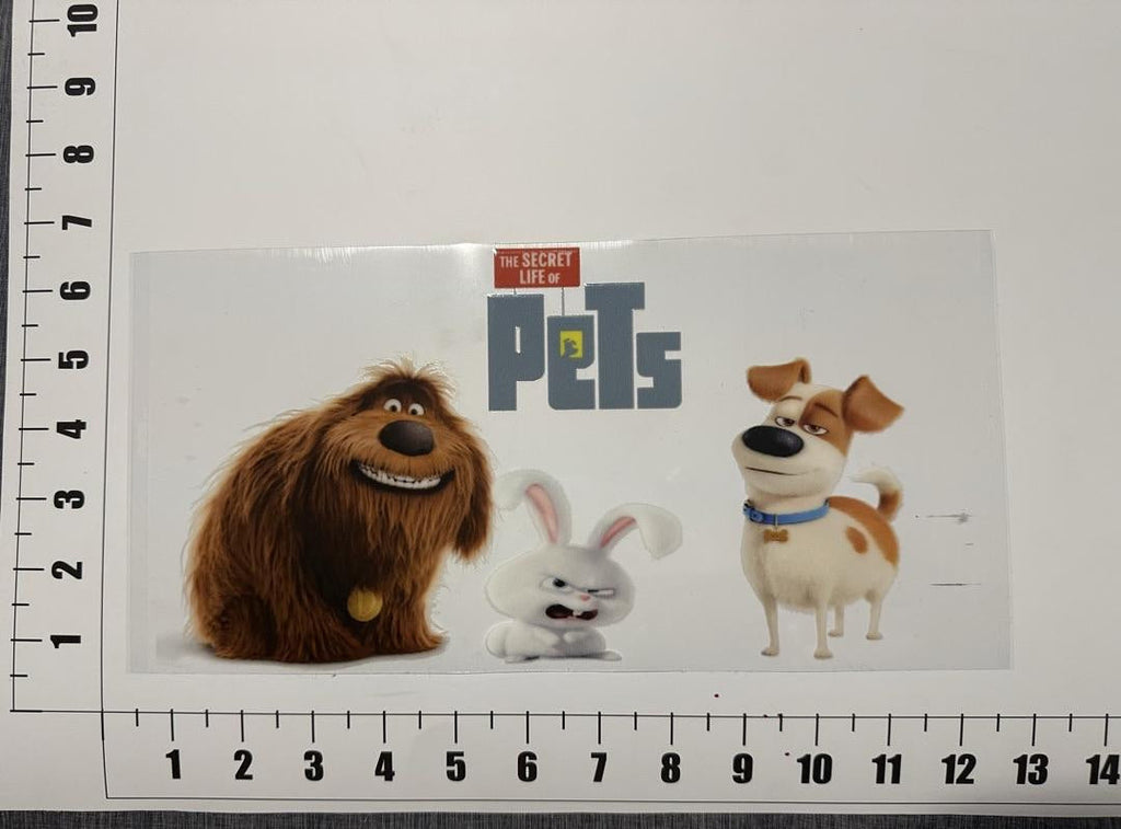 Secret Life Of Pets Max Snowball Duke UV Sticker