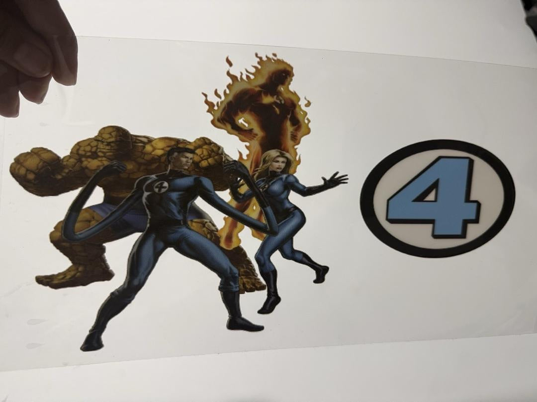 Fantastic 4 Ben Reed Sue Johnny UV Sticker