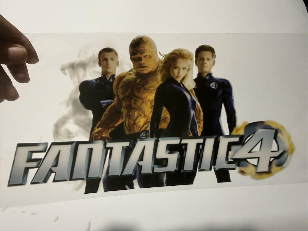 Fantastic 4 Reed Sue Johnny Ben UV Sticker