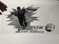 Silver Surfer Fantastic Four Lettering UV Sticker