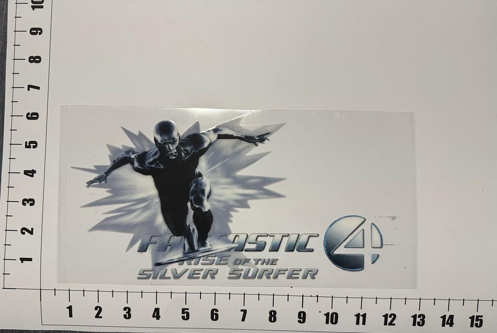 Silver Surfer Fantastic Four Lettering UV Sticker