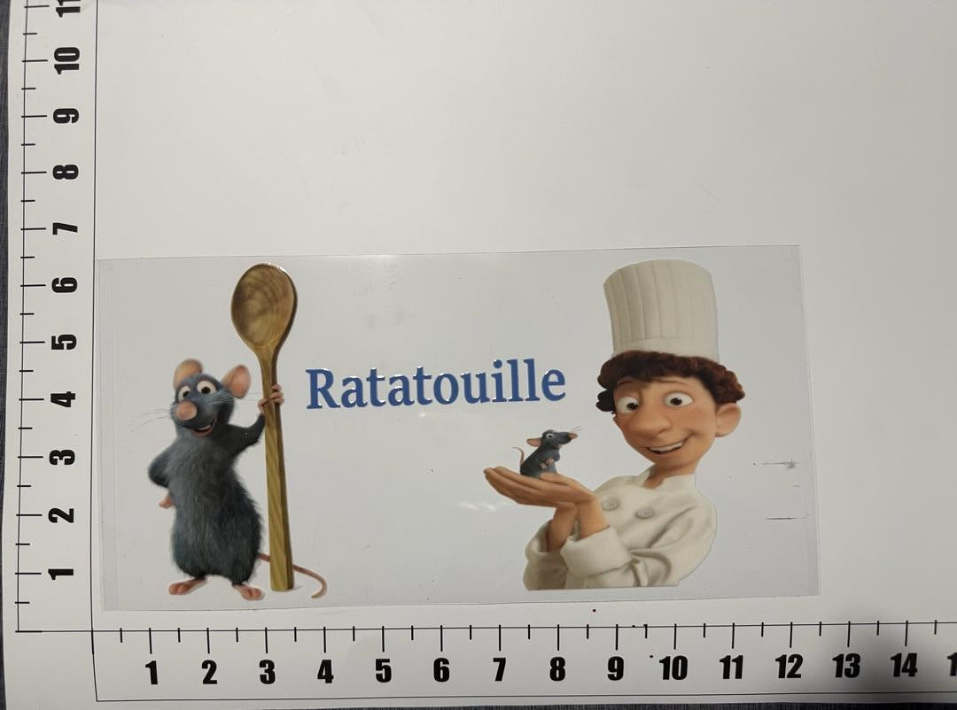 Ratatouille Chef Linguine And Rat Remy UV Sticker